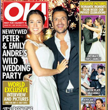Sarah is the makeup artist for the celebrity wedding of Peter Andre & Emily MacDonagh